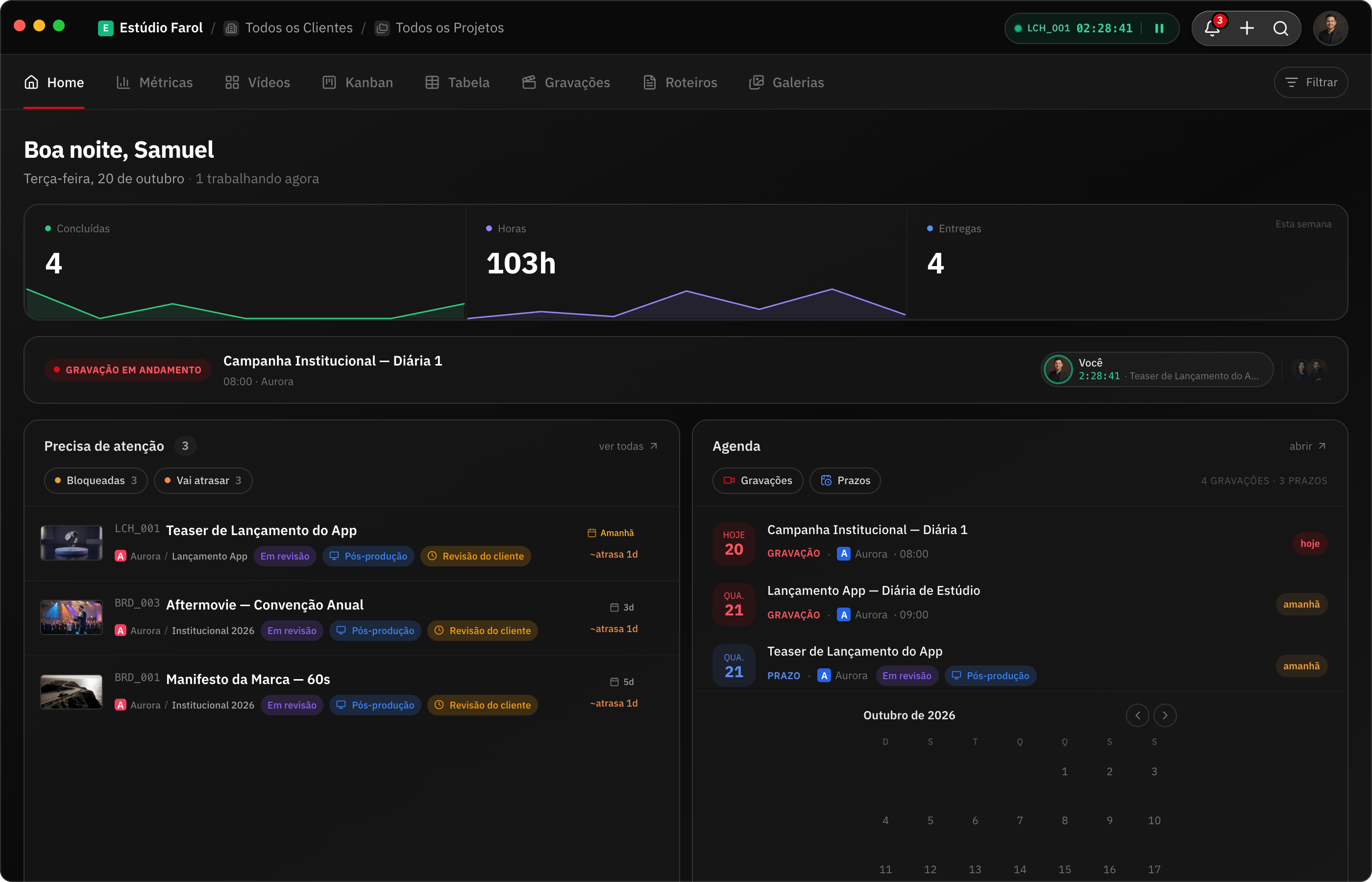App do RecReview para Mac enviando os exports prontos de uma pasta monitorada