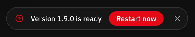 Aviso de actualización lista para reiniciar